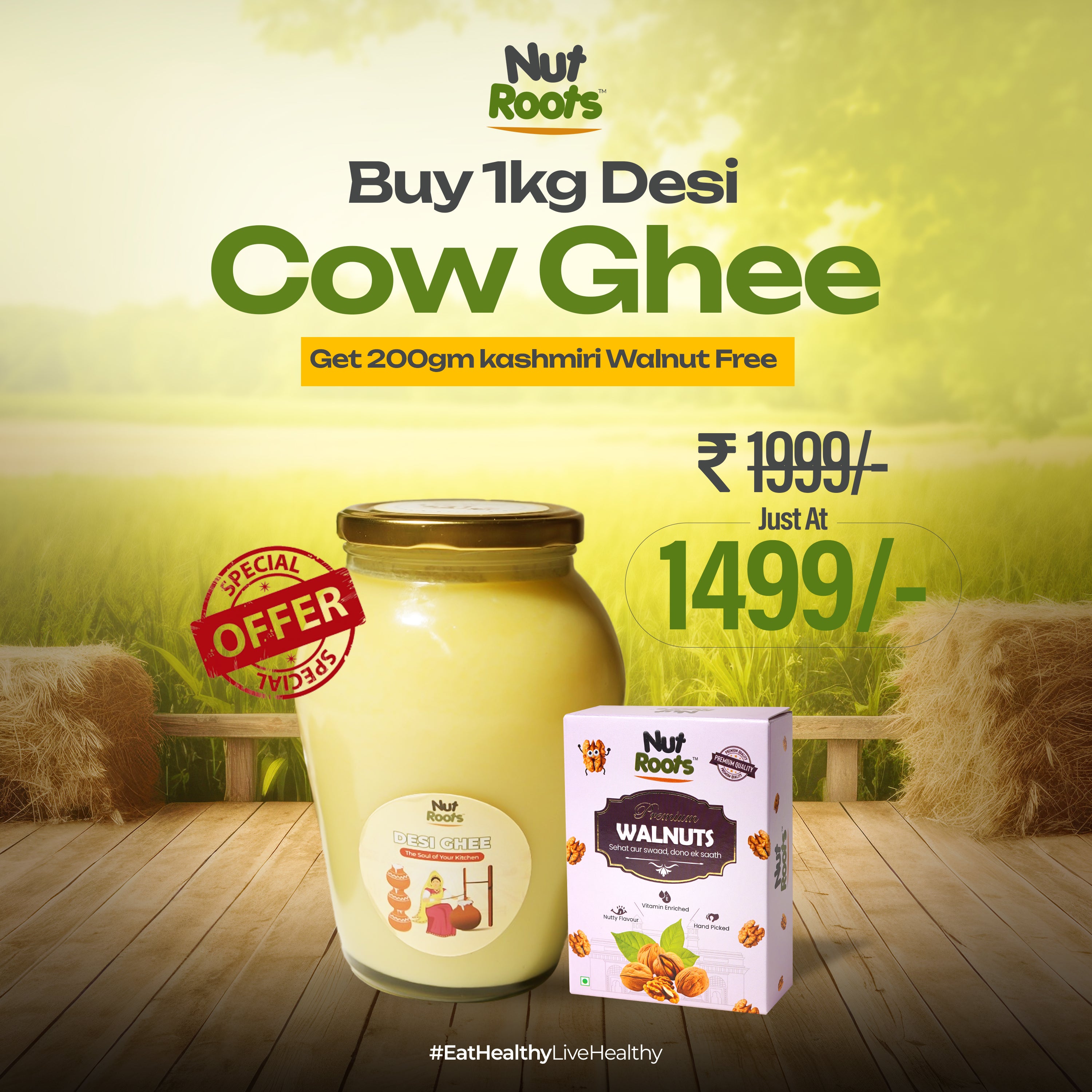 Desi Ghee + Walnut Combo – Nutroots